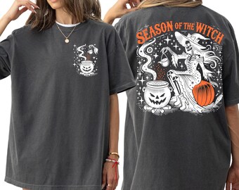 Comfort Colors®Season Of The Witches Shirt, Halloween Tshirt, Fall Outfit, Spooky Tshirt