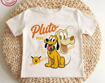 Pluto Shirt, Disneyland Trip Tshirt, Kids Tee,Family Vacation Shirt,Funny Dog Tee
