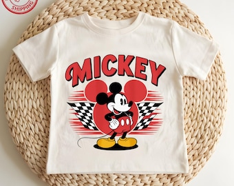 Mickey Shirt, Funny Disneyland Trip Tshirt, Kids Tee,Family Vacation Shirt,Racing Tee