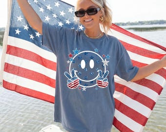 Comfort Colors®4th Of July Glitter, Independence Day Shirt,Stars and Stripes, Freedom Tshirt, Peace Hand Sign, Memorial Day Tee,250 Years