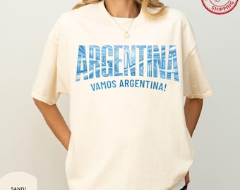 Argentina Shirt,Football Season Tshirt, Game Day,Fan Tshirt,Vamos Argentina