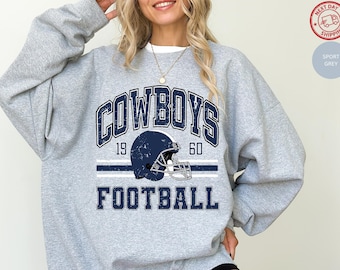 Vintage Cowboys Sweatshirt, Dallas Football Shirt, Game Day Tee, Touchdown Season, Team Fan Gift