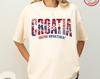 Croatia Shirt,Football Season Tshirt, Game Day,Fan Tshirt,Idemo Hrvatska