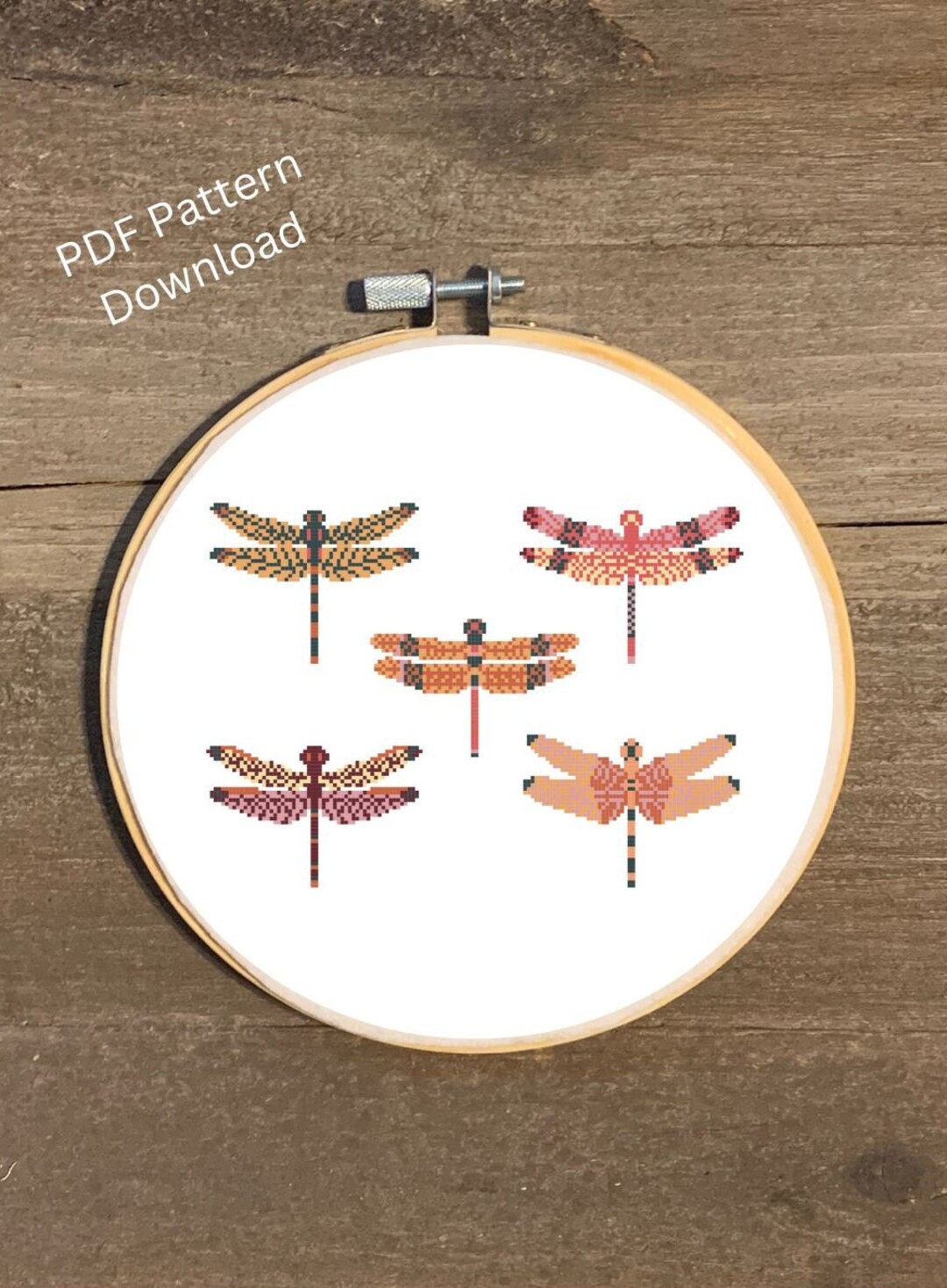 Dragonfly Cross Stitch Pattern Dragonfly Collage Cross Stitch Etsy