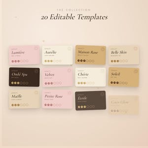 10 tarjetas de fidelización para Canva (descarga instantánea en formato PNG y enlace a Canva incluidos) imagen 4