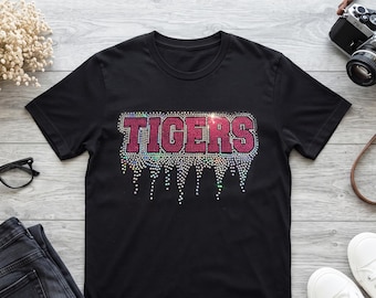 Spangle Bling Cheer Team Shirt, Custom Faux Rhinestone Teacher T-Shirt,  Football, Baseball, Cheer,Basketball Team Bling Shirt, Team Shirt