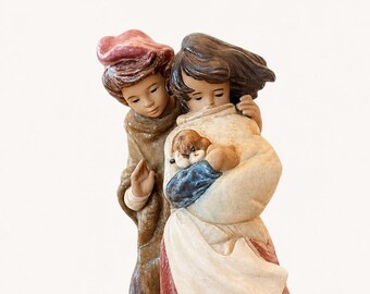 Lladro geconfronteerd met de wind met doos 1279