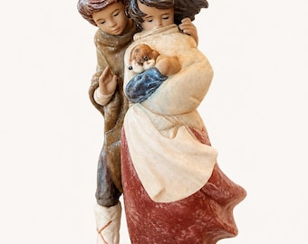 Lladro Facing the Wind with Box  1279