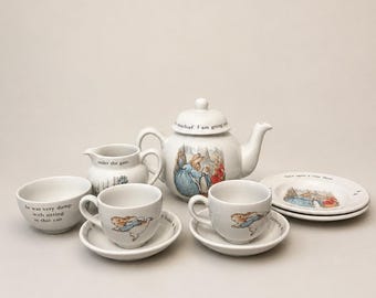 10-delig kindertheeservies (geen doos) Peter Rabbit van Wedgwood