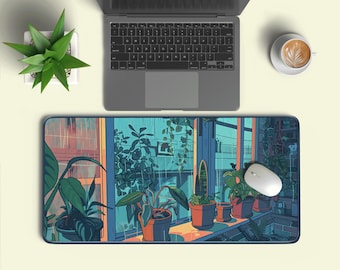 Schreibtischunterlage | Gemütliches Lofi Mousepad | XL Chill Vibes Mousepad