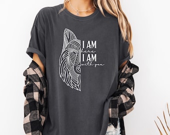I Am Here, I Am With You, Comfort Colors Tee, Throne Of Glass, Aelin and Fenrys, Romantasy, Rowan Whitethorn,Romantasy, Enemies to Lovers