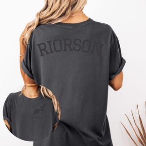 Wingleader Riorson Custom Colors Tee,Fourth Wing,Iron Flame, Onyx Storm,Shadow Daddy,Xaden,Dragon Rider,Riders Quadrant,Violent Little Thing