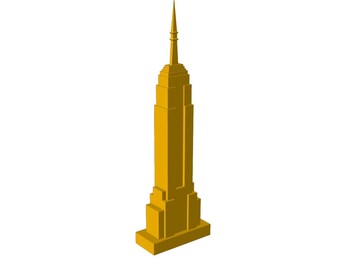 Maqueta de papel del Empire State Building en PDF | Minimalista | Decoración | Plantilla PDF imprimible | Maqueta de papel para armar | Descarga digital instantánea