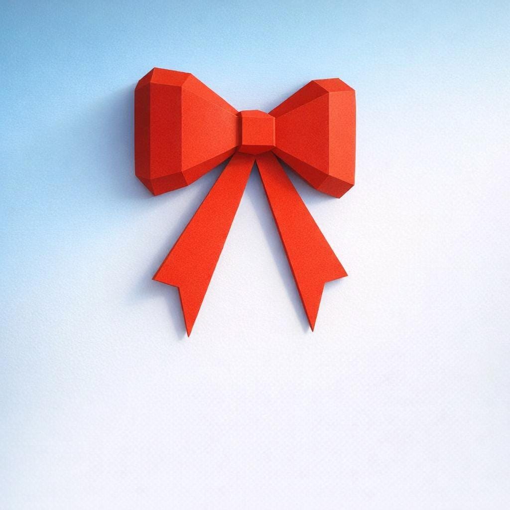 Paper Assembly Red Papercraft Wall Knot | Low Poly | Assembly Kit | Creative Activity ...