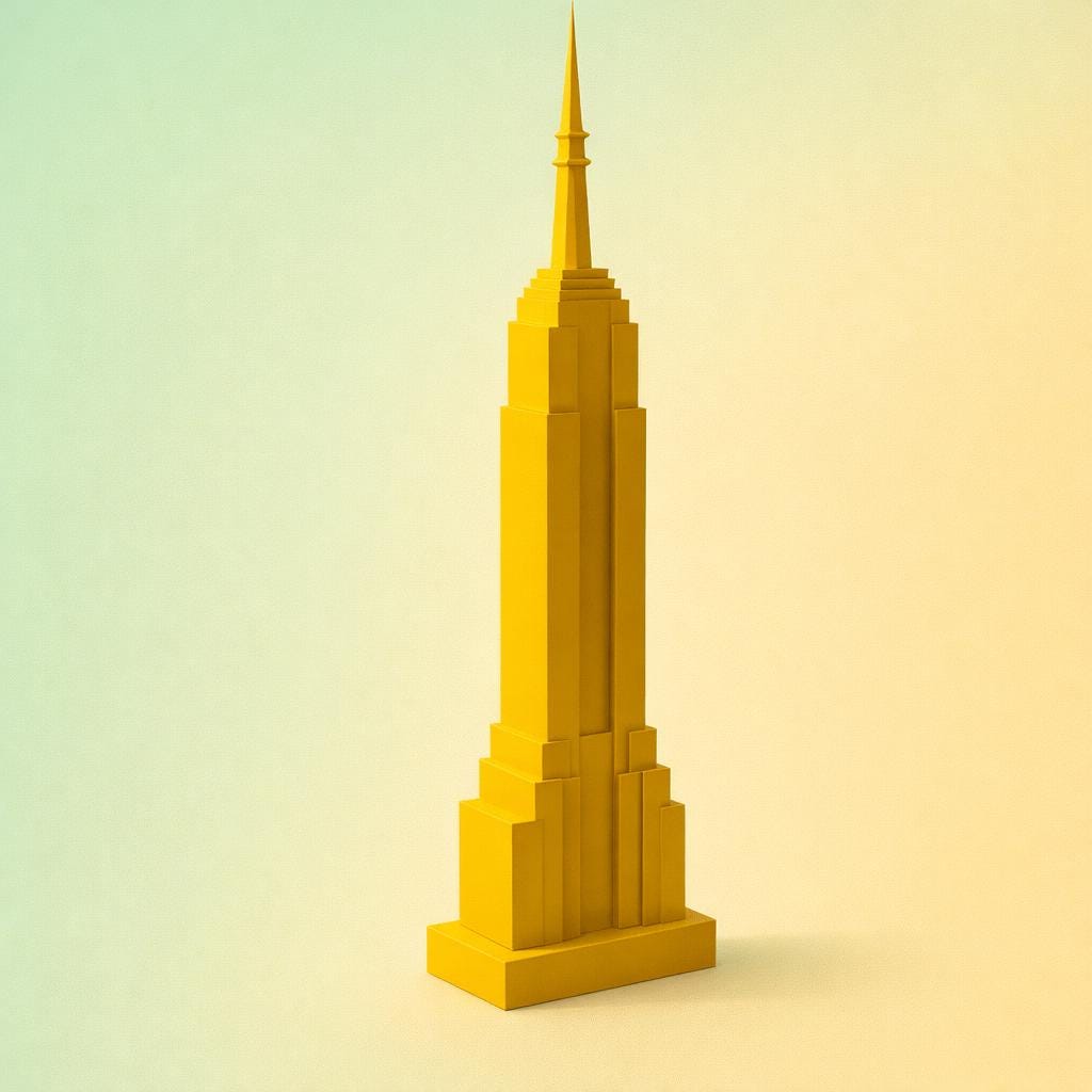 Empire State Building Papercraft | Minimalist | Paper Assembly Kit ...