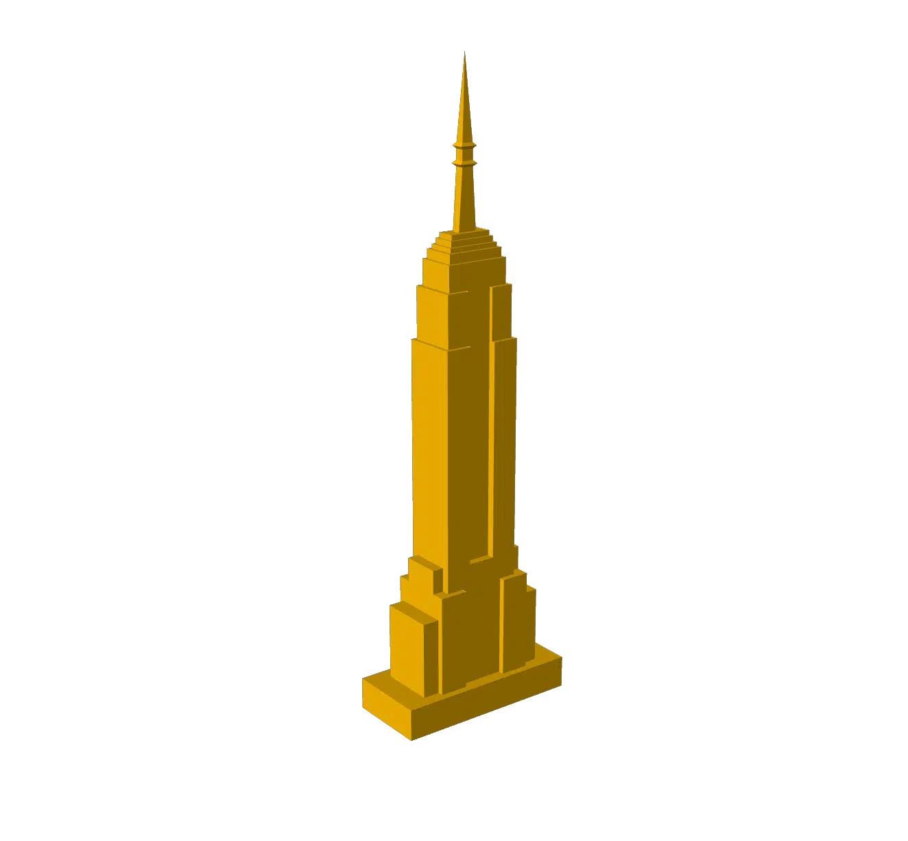 Empire State Building Papercraft | Minimalist | Paper Assembly Kit ...