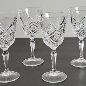 Vintage Cristal D’Arques-Durand Altesse Wine Glasses - Set of 4