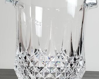 Vintage Cristal d'Arques Longchamp 8" kristallen diamantgeslepen ijsemmer