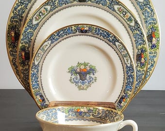 Vintage Lenox Autumn Pattern 5-piece place settings with additional pieces available.
