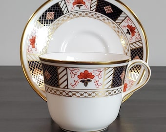 Vintage Royal Crown Derby "Derby Border" Cup & Saucer Set