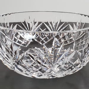 Vintage Bohemia Crystal Bowl - Etsy