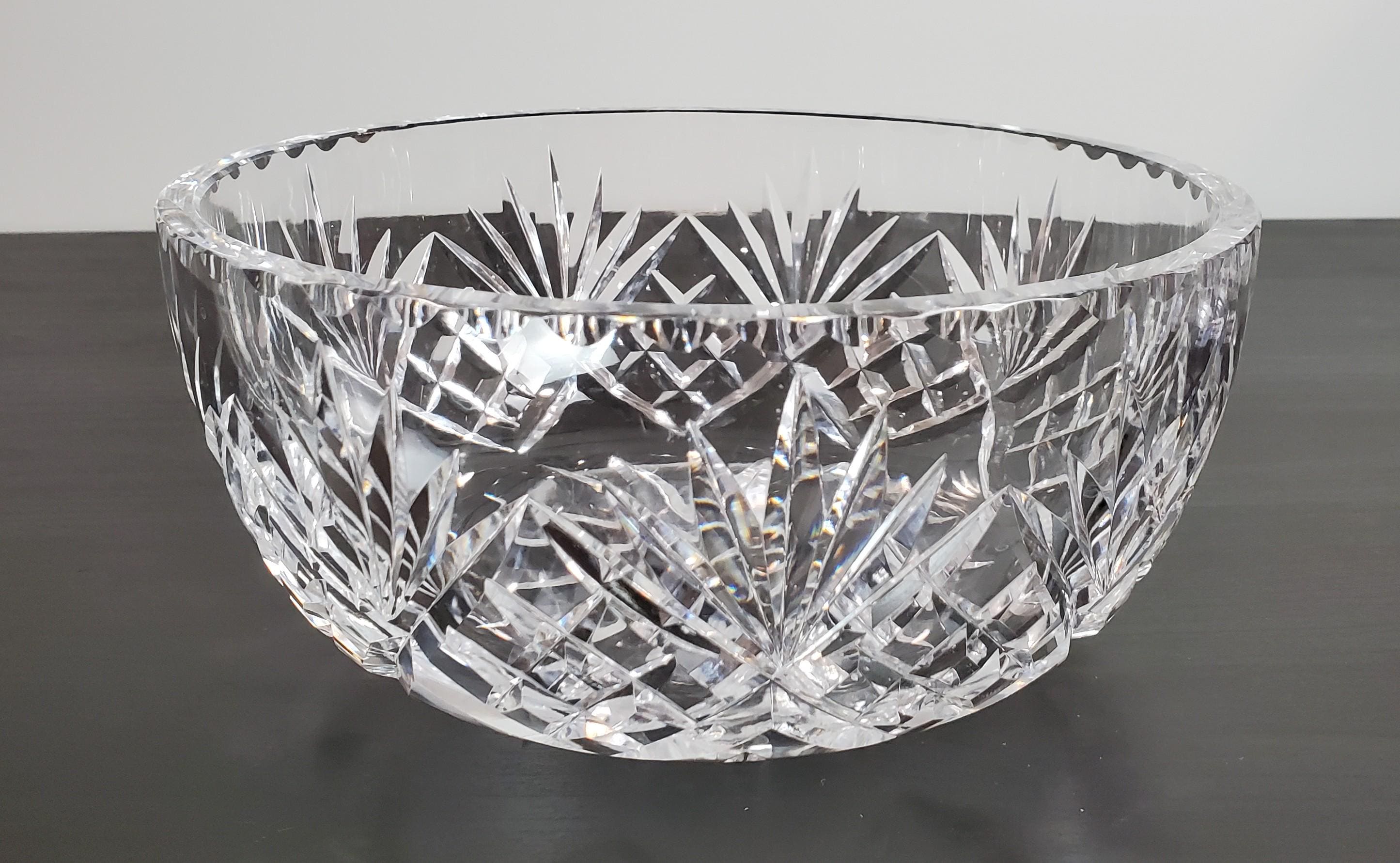 Vintage Bohemia Crystal Bowl - Etsy