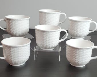 Vintage Wedgwood Nantucket Basket Teacup-Set of 6