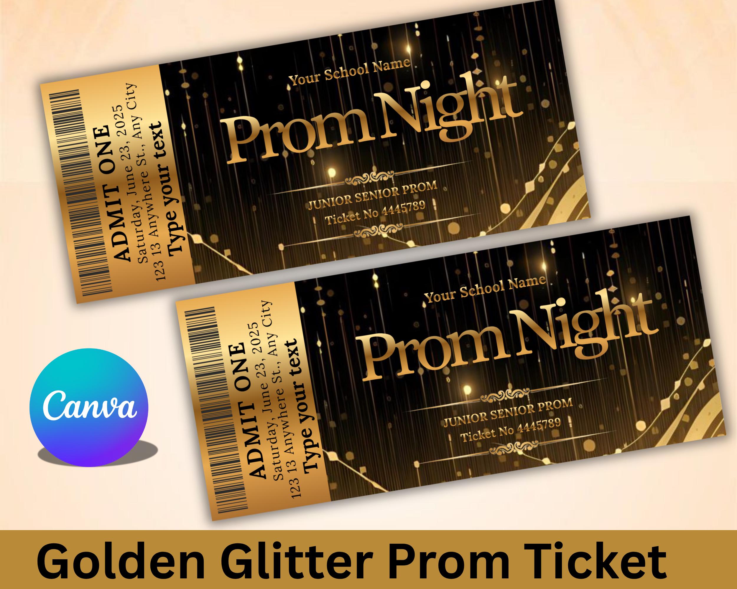 Prom Ticket Template
