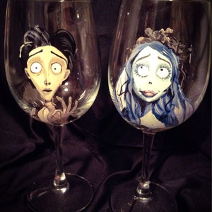 Corpse Bride wine glasses set of 2 image 1