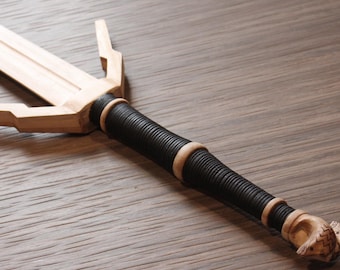 Wooden Geralt of Rivia's Silver Sword from the Witcher, Replica Costume Prop for Cosplay