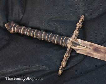 Wood RingWraith Sword, LOTR-Inspired Nazgul Cosplay Sword Replica Wooden Weapon for Cosplay, Evil Costume Accessory Idea Role Playing