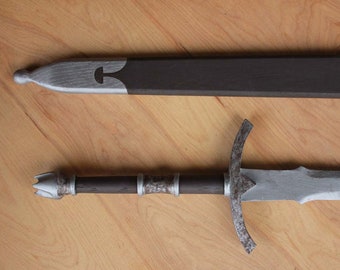 The Witch-King's Sword, Painted Wood Lord of the Rings LOTR Movie Replica Costume Prop Cosplay