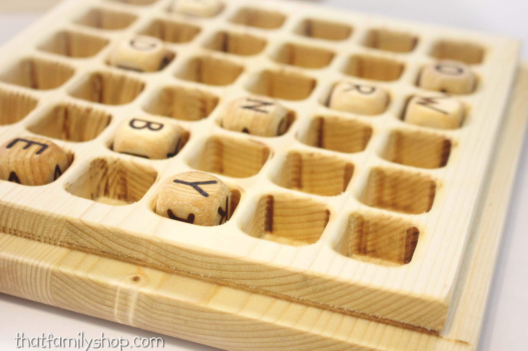 Massive 6x6 super Boggle Wooden Handcrafted Family - Etsy UK
