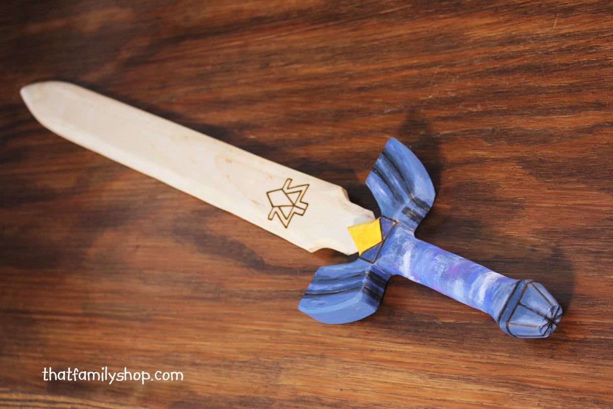Buy Legend of Zelda Master Sword Wooden Painted Toy Sword Online in