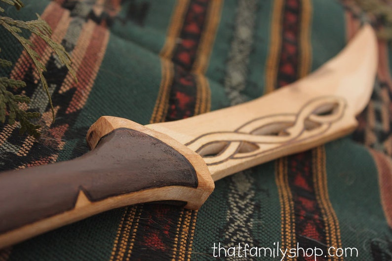 Tauriel's Blades Wood Replica Dagger Knives Sword LOTR Hobbit image 2
