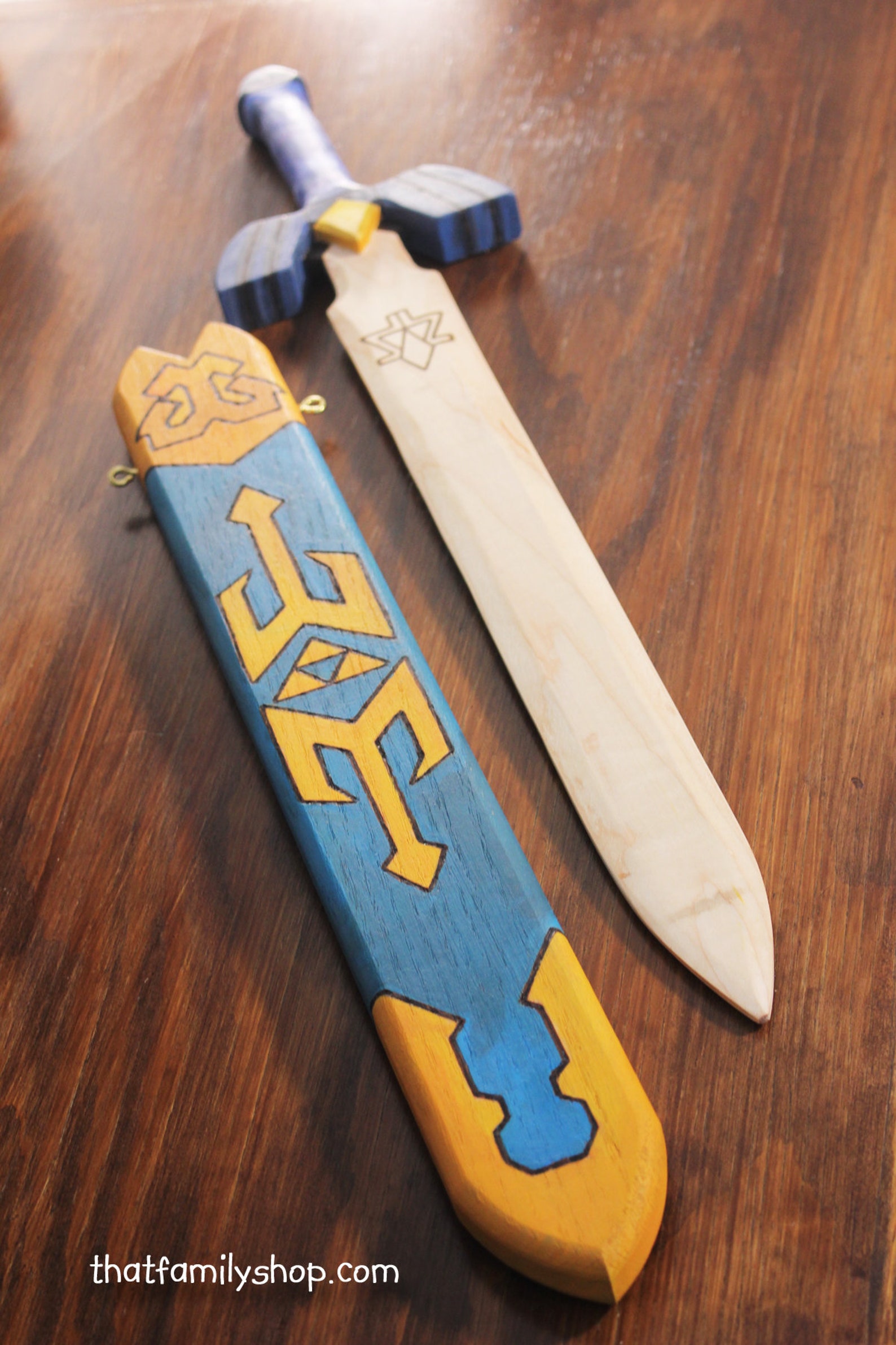 Legend of Zelda Master Sword Wooden Painted Toy Sword Etsy
