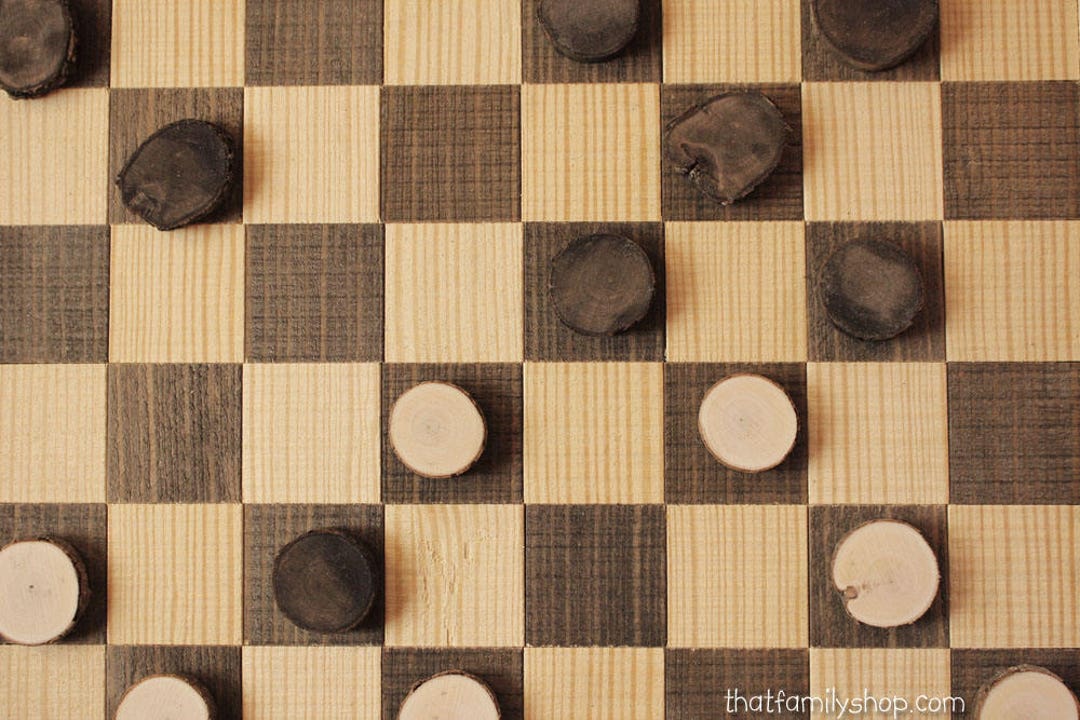 Log Slice Checker Playing Pieces, Rustic Game Play Piece Accessory - Etsy