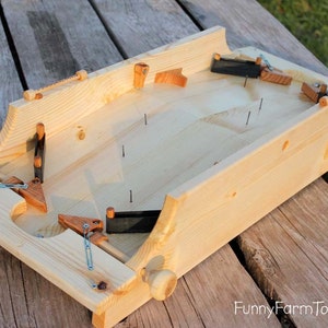 Flipper Handgemacht aus Holz Klassiker Familienspaß Original
