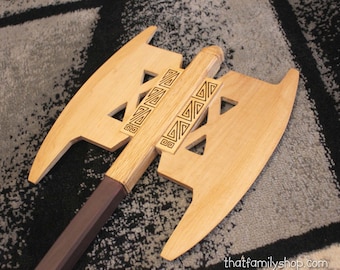 Massive Gimli's Axe Wooden Prop Large Double-Bladed Battle Axe LOTR Lord of the Rings Replica Boys Cosplay Toy Accessory