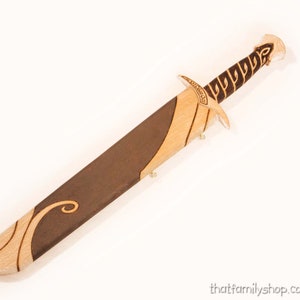 Frodo's Sting Wooden Replica Sword Weapon Prop from Lord of the Rings LOTR Movie Replica Costume Prop Cosplay image 7