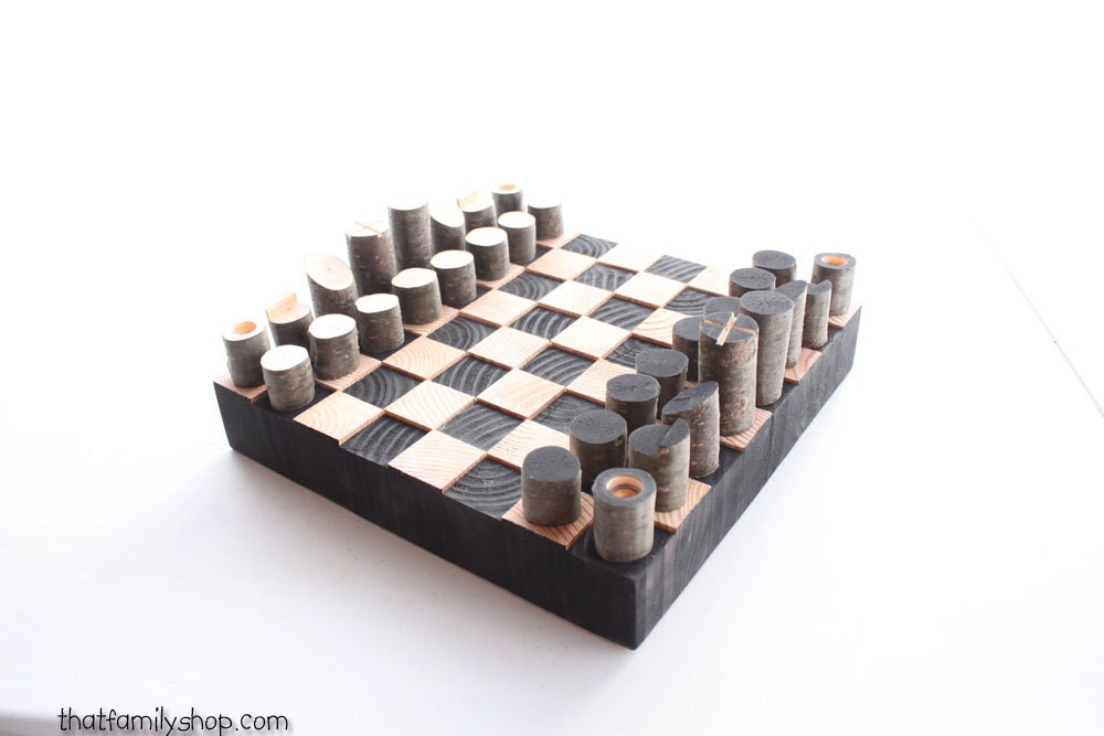 Tablero de manzana de madera Rompecabezas 3D Juego de ajedrez a juego 