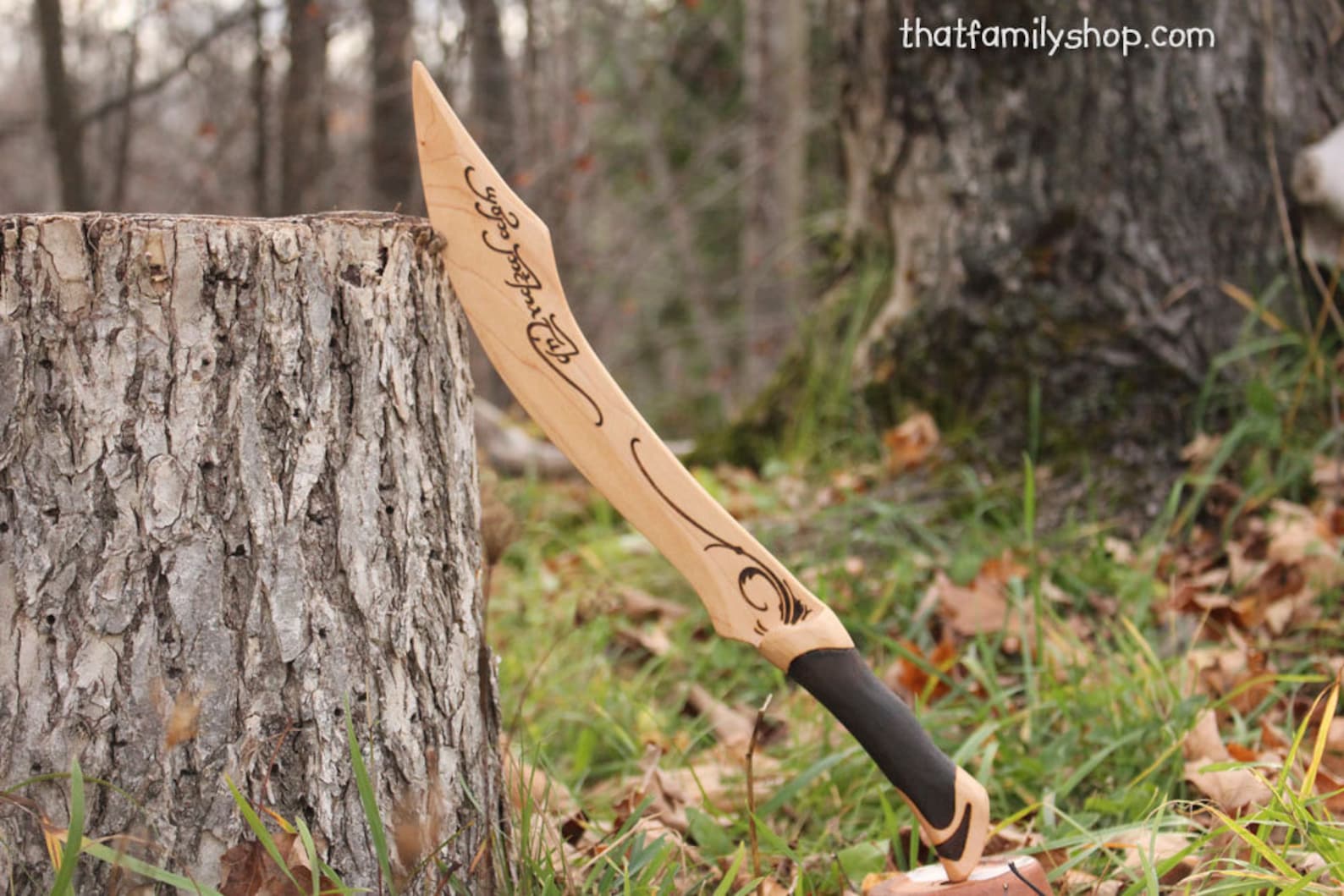 Apple Tree Dagger Aragorn Dagger Wooden Lord of the Rings LOTR Prop Movie Costume Knife ...