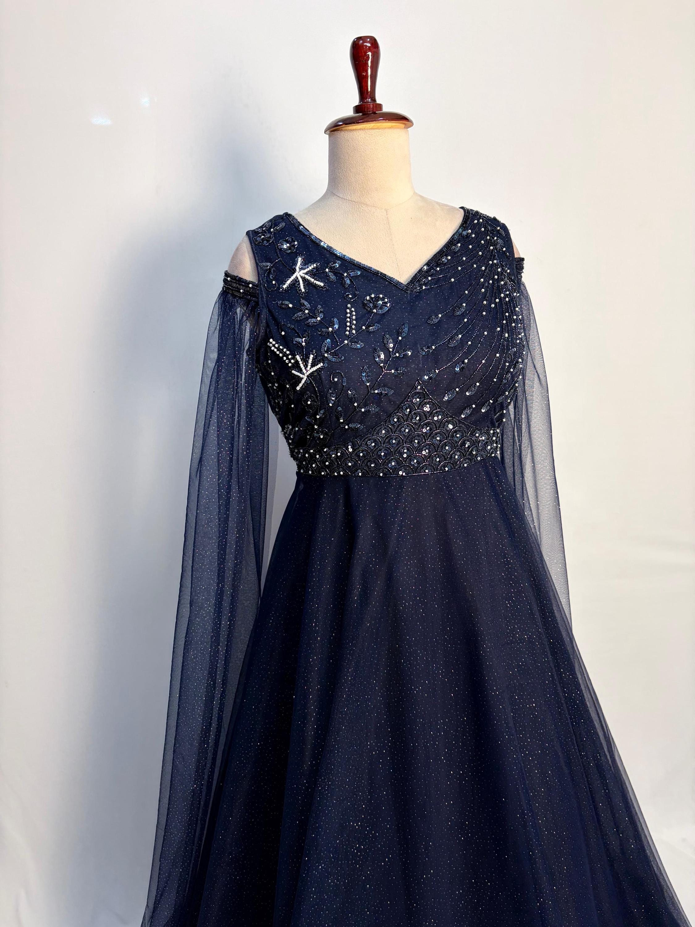 Mother of the Bride Dress Plus Size Navy Blue