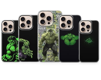 Hulk Phone Case Green Giant Marvel Action Comic Cover for iPhone 18Pro, 17, 16e, 15, 14, 13, 12, Samsung S26, S25, A17, A57, Pixel 11, 10, 9