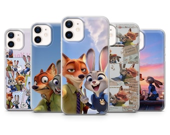 Zootopia Phone Case Animal City Adventure Cover for iPhone 17, 17Pro, 16e, 15, 14, 13, 12, Samsung S26, S25, A17, A57, Pixel 10Pro, 9A, 8