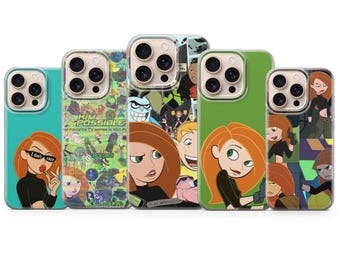 Kim Possible Phone Case Action Spy Crime Fighter Cover for iPhone 17, 17Pro, 16e, 15, 14, 13, 12, Samsung S26, S25, A17, A57, Pixel 10Pro, 9
