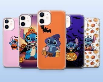 Stitch Halloween Phone Case Spooky Disney Cover for iPhone 18Pro, 17, 17Pro, 16e, 15, 14, 13, Samsung S26, S25, A17, A57, Pixel 11, 10, 9A