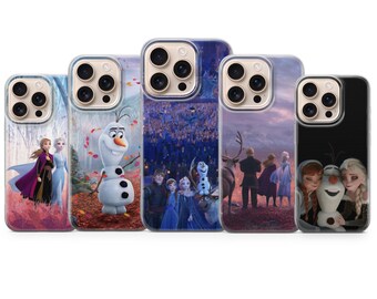 Funda para teléfono Frozen de la princesa Elsa de Disney, funda mágica para iPhone 17, 17 Pro, 16e, 15, 14, 13, 12, Samsung S26, S25, A17, A57, Pixel 10 Pro, 9A