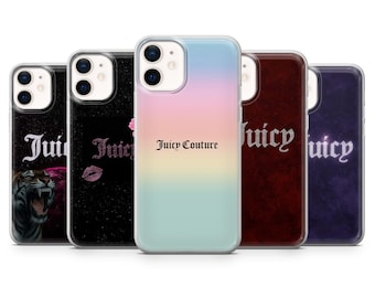 Juicy Couture スマホケース Y2K ファッション トレンディ グラム カバー iPhone 17、17Pro、16e、15、14、13、12、Samsung S26、S25、A17、A57、Pixel 10Pro、9 用