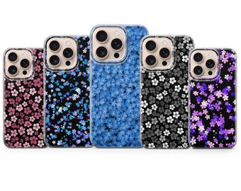 Myosotis Alpestris Phone Case Wildflower Garden Cover for iPhone 17e, 17Pro, 16e, 15, 14, 13, 12, Samsung S26, S25, A17, A57, Pixel 10Pro, 9
